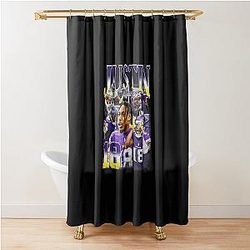 Justin Jefferson Bootleg Shower Curtain