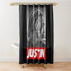 JUSTIN JEFFERSON Essential Shower Curtain