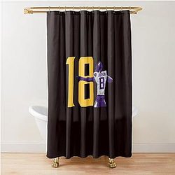 Justin Jefferson Shower Curtain