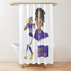 Justin Jefferson Griddy Shower Curtain