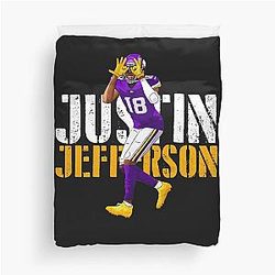 JUSTIN JEFFERSON Duvet Cover
