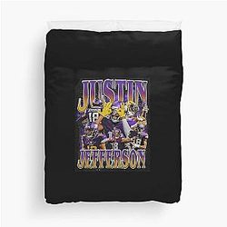 Justin Jefferson Bootleg Duvet Cover