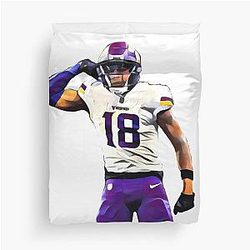 Justin Jefferson 18-Inch Duvet Cover
