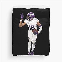 Justin Jefferson Griddy MVP Duvet Cover