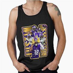 Justin Jefferson Football Artwork Tank Top