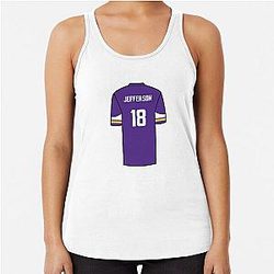 Justin Jefferson Racerback Tank
