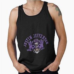 Justin Jefferson Griddy Essential Tank Top