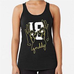 Justin Justin Jefferson Griddy design Racerback Tank Top