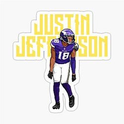 Justin Jefferson Dance for Touchdown 18 Sticker