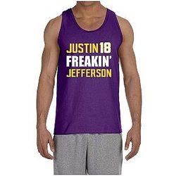 Purple Minnesota Justin Jefferson Tank Top