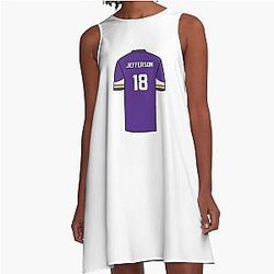 Justin Jefferson A-Line Dress