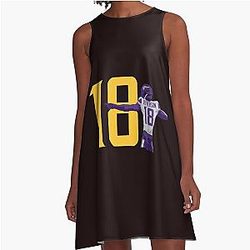 Justin Jefferson A-Line Dress