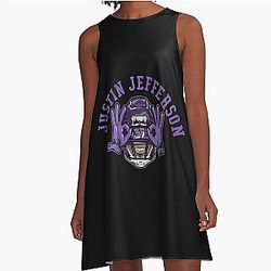 Justin Jefferson Griddy Essential A-Line Dress