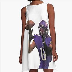justin jefferson catch A Line Dress