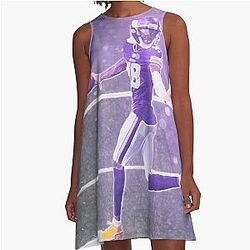 Justin Jefferson A-Line Dress