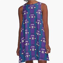 Justin Jefferson A-Line Jersey Dress
