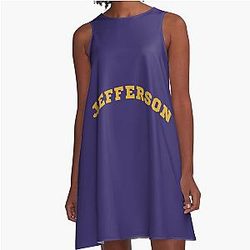 Justin Jefferson Jersey A-Line Dress