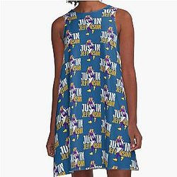 JUSTIN JEFFERSON A-Line Dress