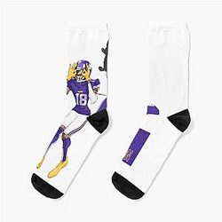 Justin Jefferson Griddy Socks