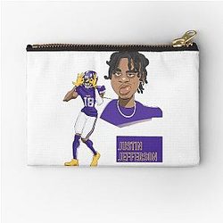 Justin Jefferson Griddy Zipper Pouch
