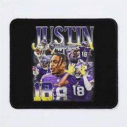 Justin Jefferson Retro Boot Mouse Pad