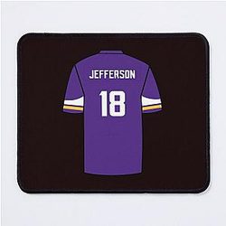 Justin Jefferson NFL Jersey Mouse Pad