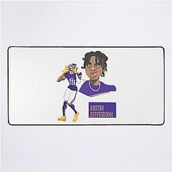 Justin Jefferson Griddy Step Desk Mat