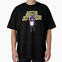 Justin Jefferson Dance for Touchdown Oversized T-Shirt