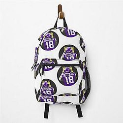 Justin Jefferson Illustration, Justin Jefferson Art Backpack