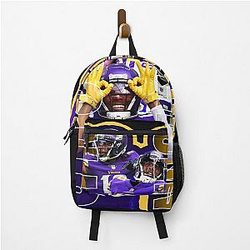Justin Jefferson Football Star Artwork Backpack