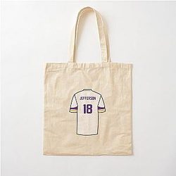 Justin Jefferson Jersey Cotton Tote Bag
