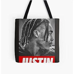 JUSTIN JEFFERSON All Over Print Tote Bag