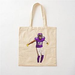 Justin Jefferson Griddy Cotton Tote Bag