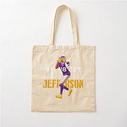 JUSTIN JEFFERSON Cotton Tote Bag