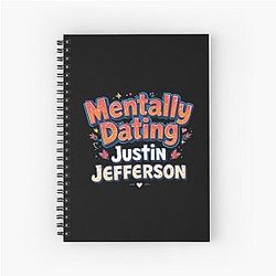 Mentally Dating Justin Jefferson Notebook