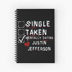 Mentally Dating Justin Jefferson Notebook