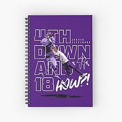Justin Jefferson 4th Down Spiral Notebook