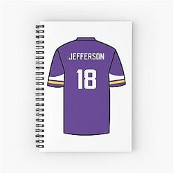 Justin Jefferson Spiral Notebook