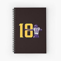 Justin Jefferson Spiral Notebook