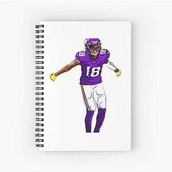 Justin Jefferson Griddy Notebook