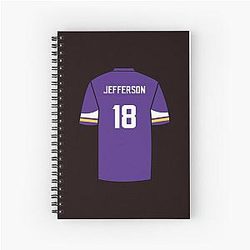Justin Jefferson Jersey Notebook