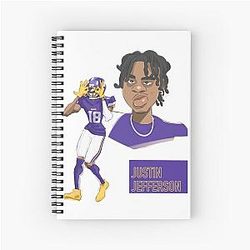 Justin Jefferson Griddy Notebook
