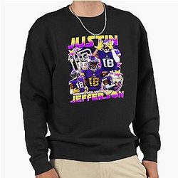 Justin Jefferson Collage Pullover Sweatshirt