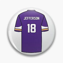 Justin Jefferson Jersey Pin