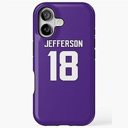 Justin Jefferson Vikings iPhone Tough Case