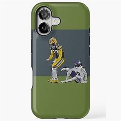 Jaire Alexander does the Griddy on Justin Jefferson iPhone Case