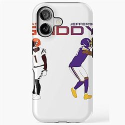 The Griddy duo jammer and Justin Jefferson iPhone Tough Case