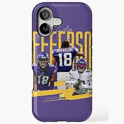 Vintage Justin Jefferson iPhone Tough Case