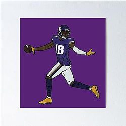 Justin Jefferson Celebration Poster