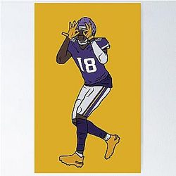 Justin Jefferson Celebration Poster
